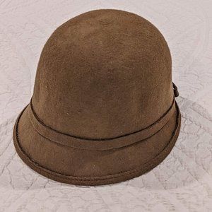 Nine West Brown Wool Cloche